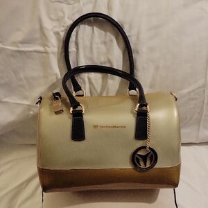 TechnoMarine Gold and Cream Women's Bag. Collectibles